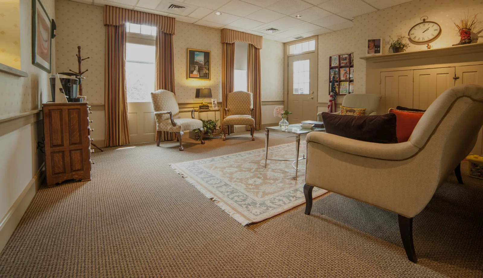 The waiting room at Southern York Smile Care