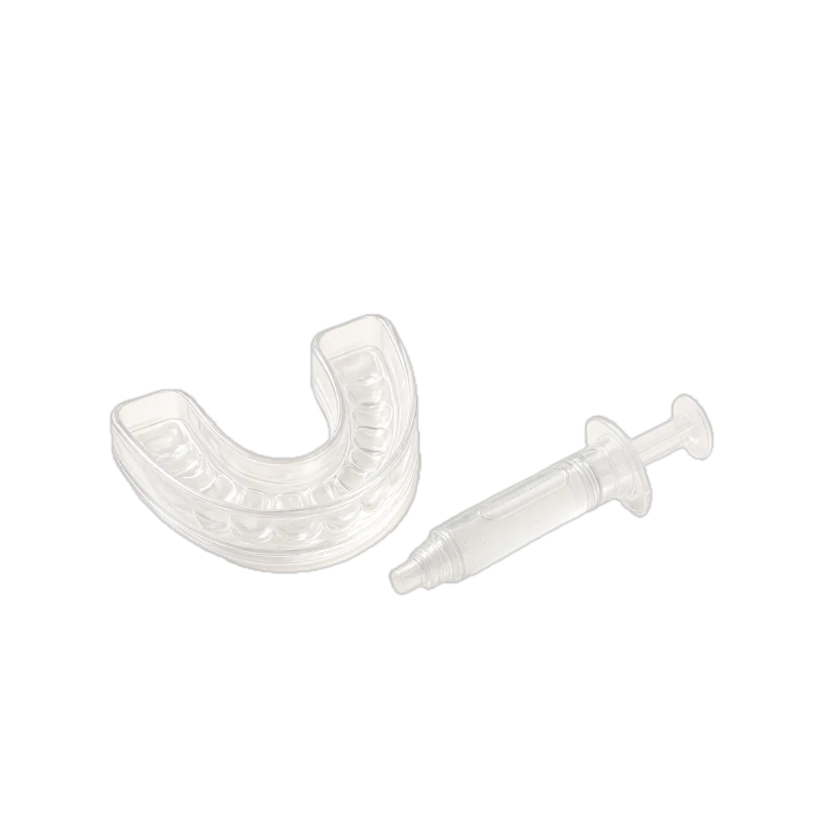 A whitening tray and gel