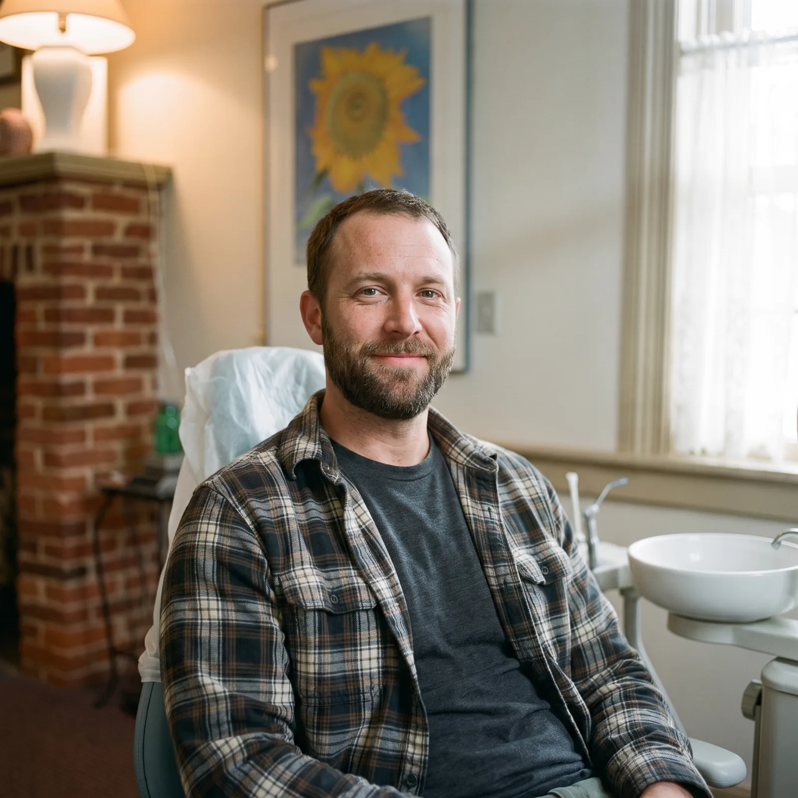 A smiling patient at Southern York Smile Care
