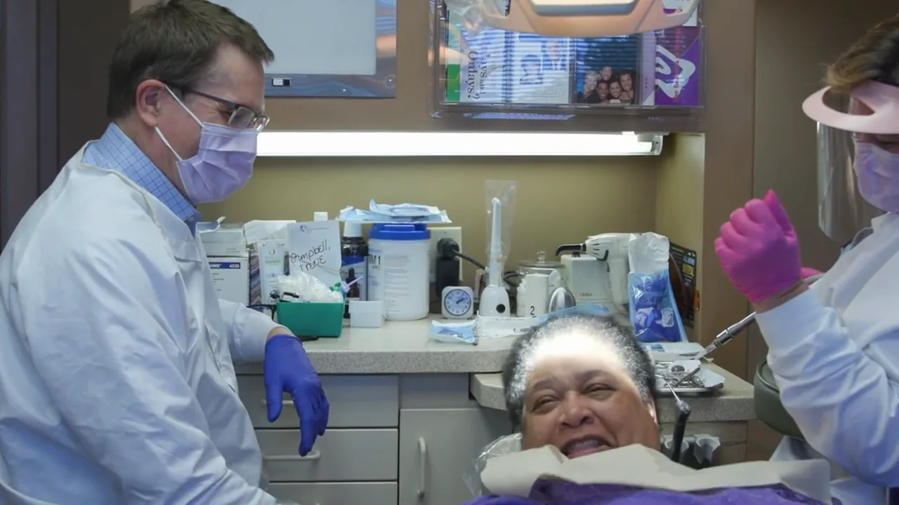 Dr. Steven Haywood treating a patient